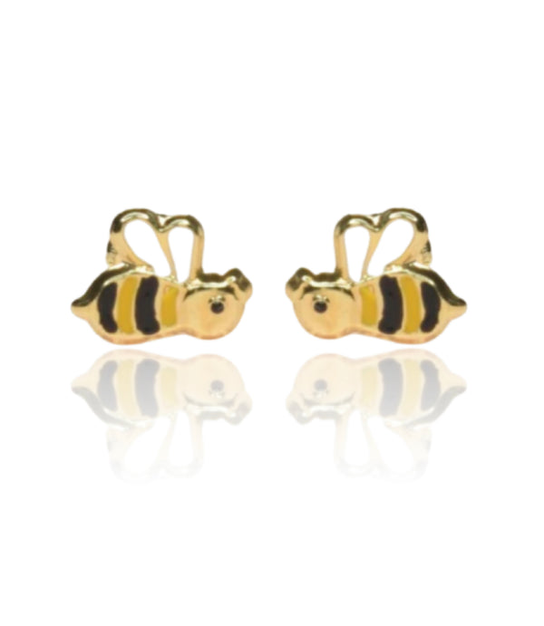 Golden Bee Studs