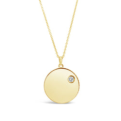 COIN DIAMOND NECKLACE
