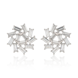 DIAMOND BAGUETTE STUDS