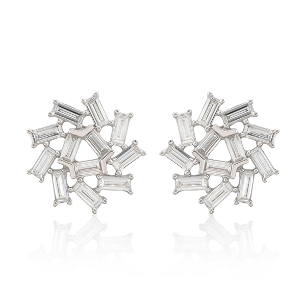 DIAMOND BAGUETTE STUDS