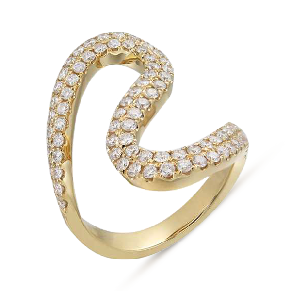 DIAMOND CURL RING