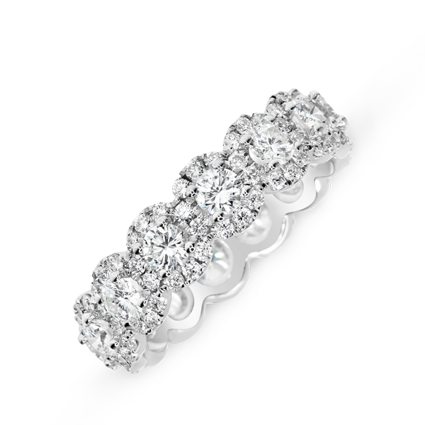 DIAMOND HALO ETERNITY BAND