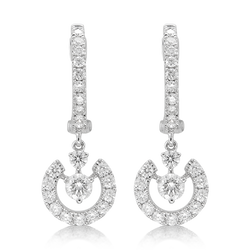 DIAMOND HUGGIES WITH BILGOLA DROPS