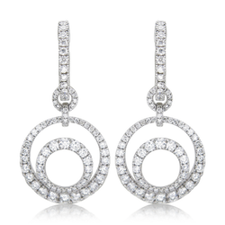 DIAMOND HUGGIES WITH DISC DROPS