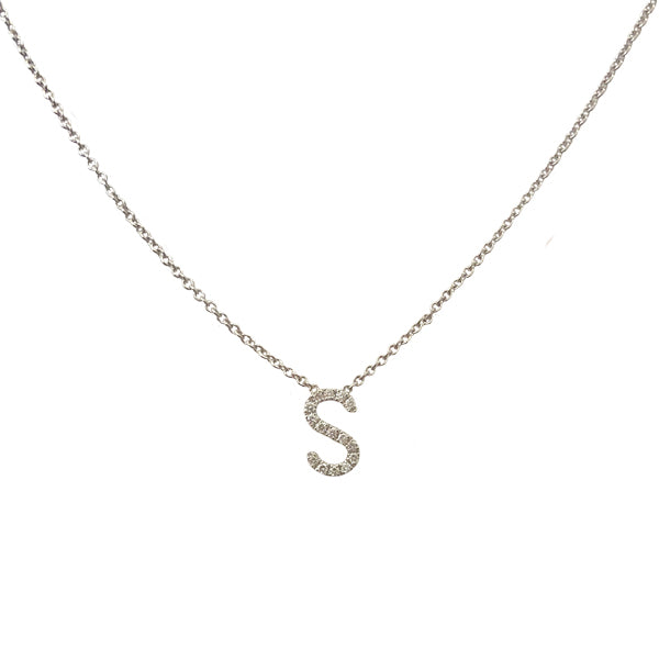 DIAMOND INITIAL NECKLACE