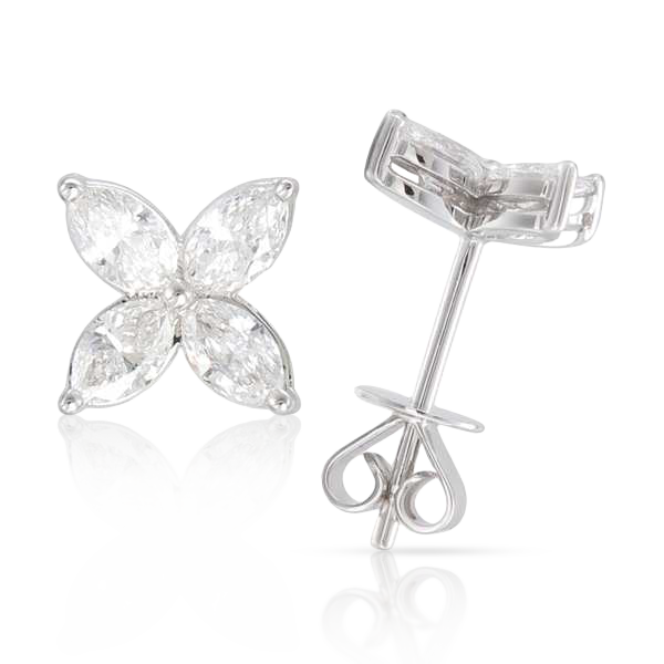 DIAMOND POSY STUDS