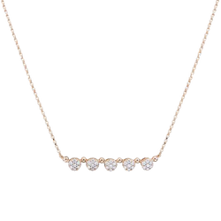 DIAMOND ROW NECKLACE