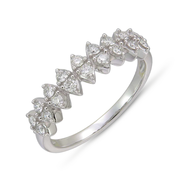 DOUBLE TRILLION DIAMOND RING
