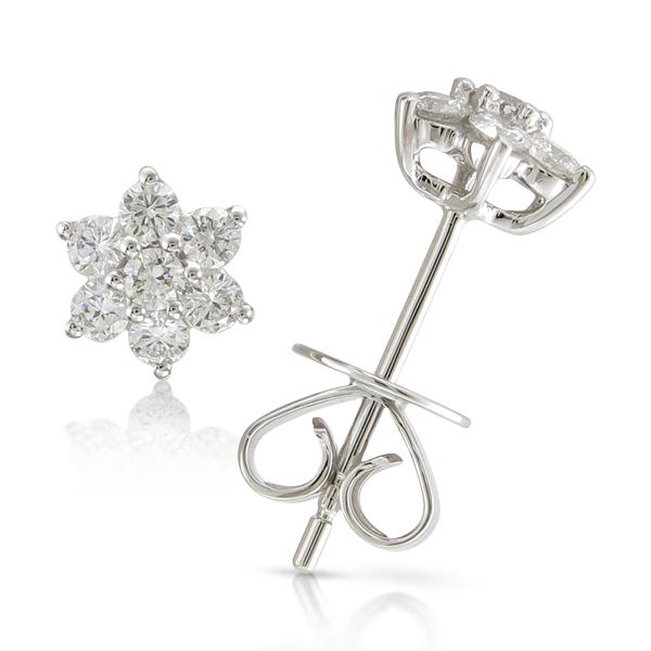 FLORET DIAMOND STUDS