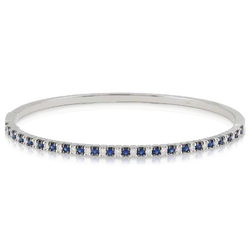 SAPPHIRE AND DIAMOND BANGLE