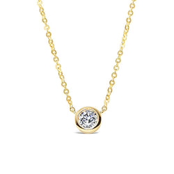 30pt DIAMOND BEZEL NECKLACE